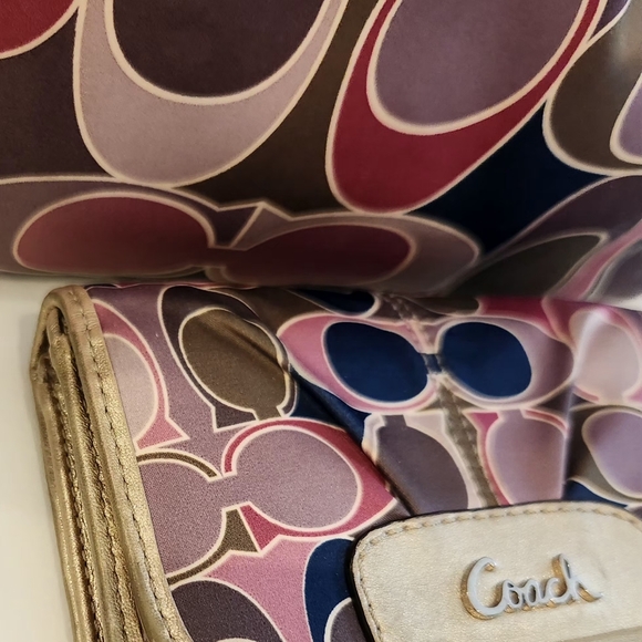 Coach Bag- Free matching Wallet! Check out those colors! - Picture 15 of 16